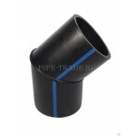 Отвод 30° сварной 2-сегмента D63 SDR 11 ПЭ100
